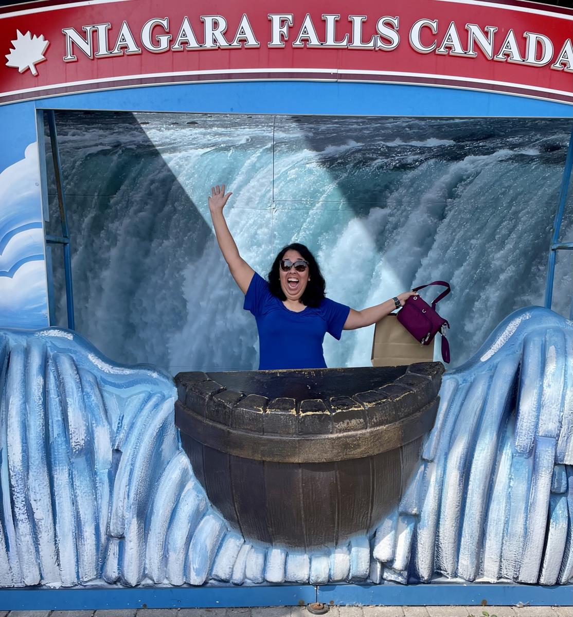 Here I am falling for Niagara Falls!